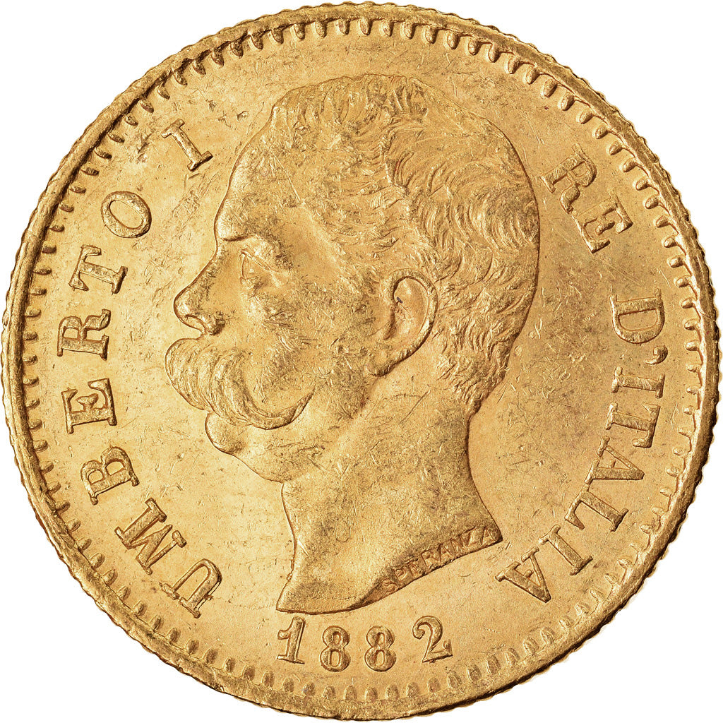 Moneta, Italia, Umberto I, 20 Lire, 1882, Rome, SPL, Oro, KM:21
