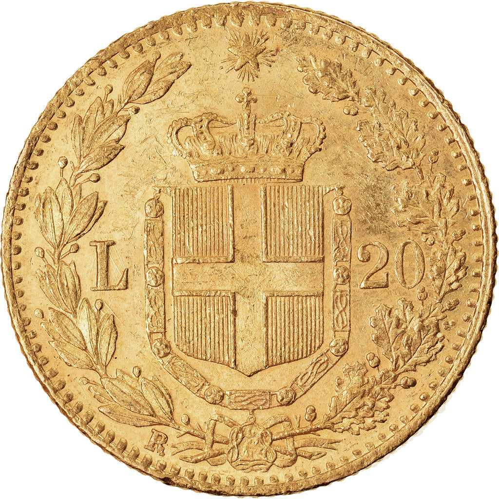 Moneta, Italia, Umberto I, 20 Lire, 1882, Rome, SPL, Oro, KM:21