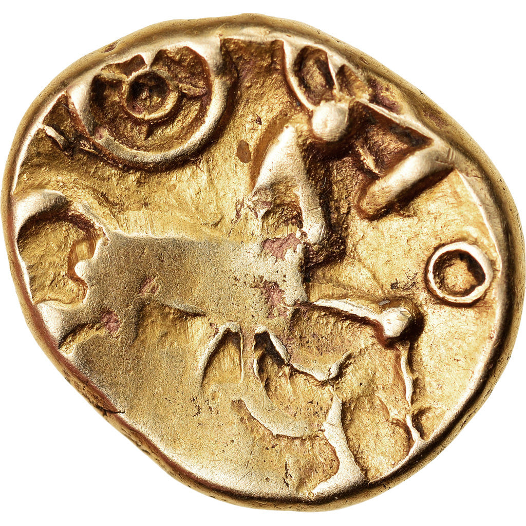 Coin, Nervii, Stater, Type Epsilon, 1st century BC, VF(30-35), Gold