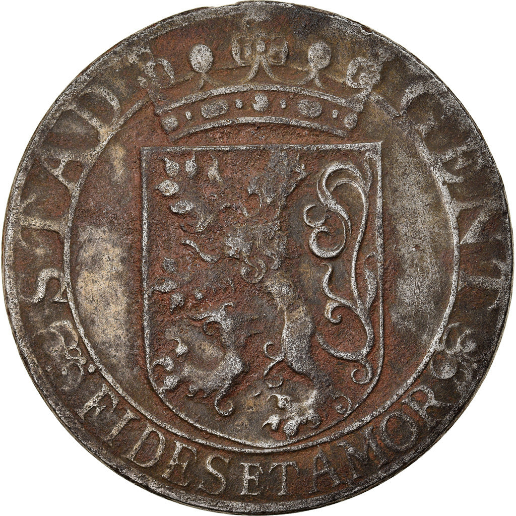 Monnaie, Belgique, Gand, 5 Franken, 1918, TTB, Brass Plated Iron