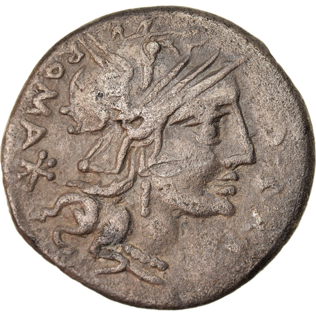 Coin, Sergia, Denarius, 116-115 BC, Rome, EF(40-45), Silver, Crawford:286/1