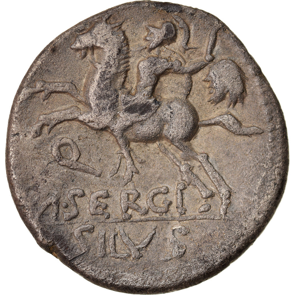 Coin, Sergia, Denarius, 116-115 BC, Rome, EF(40-45), Silver, Crawford:286/1