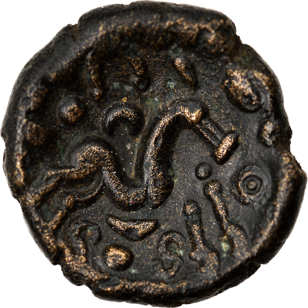 Coin, Ambiani, Stater, 1st century BC, Type aux esses, AU(50-53), Bronze
