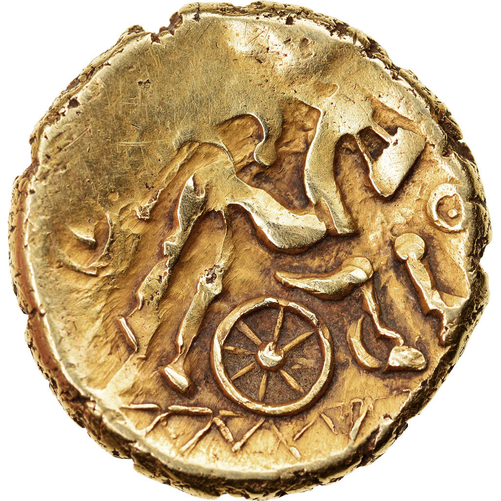 Coin, Suessiones, Stater, 65-35 BC, EF(40-45), Gold, Delestrée:168