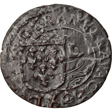 Munten, Frankrijk, Louis XIII, Faux douzain Huguenot, Surfrappe sur Double