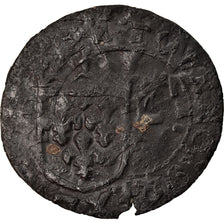 Coin, France, Louis XIII, Faux douzain Huguenot, Surfrappe sur Double tournois