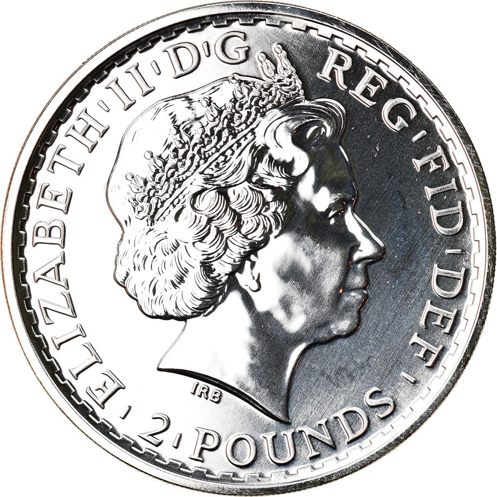 Coin, Great Britain, Year of the Horse, 2 Pounds, 2014, 1 Oz, MS(65-70), Silver