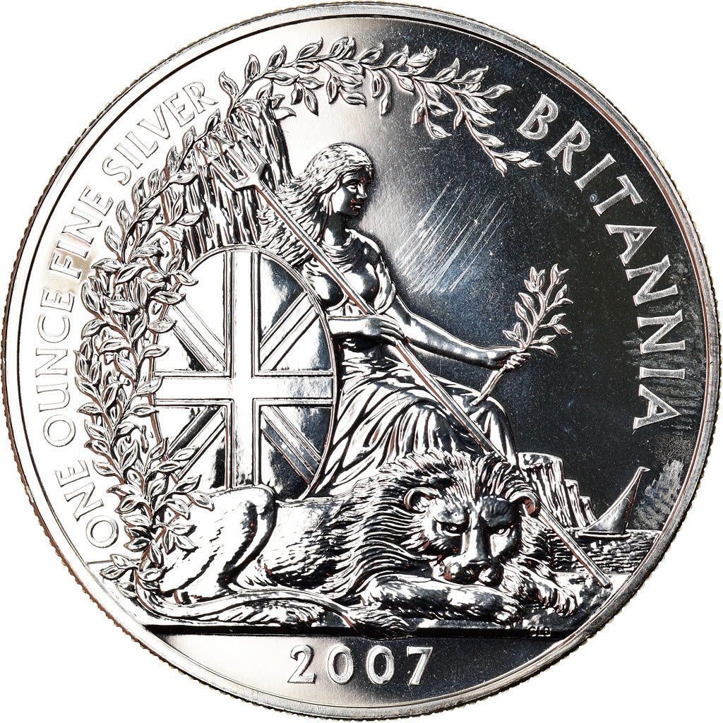 Monnaie, Grande-Bretagne, Elizabeth II, Britannia, 2 Pounds, 2007, 1 Oz, FDC