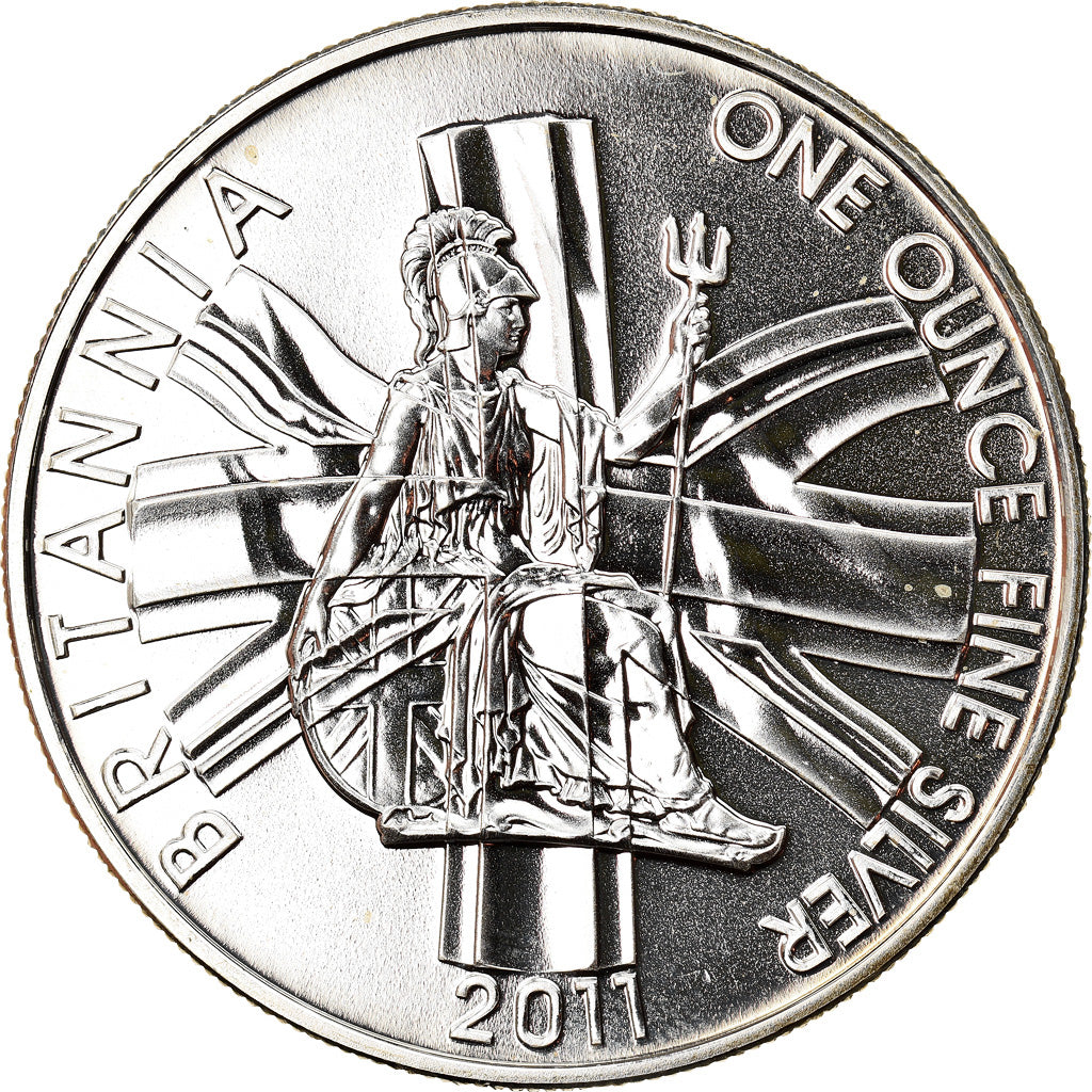 Coin, Great Britain, Elizabeth II, Britannia, 2 Pounds, 2011, 1 Oz, MS(65-70)