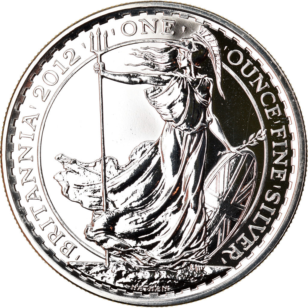 Coin, Great Britain, Elizabeth II, Britannia, 2 Pounds, 2012, 1 Oz, MS(65-70)