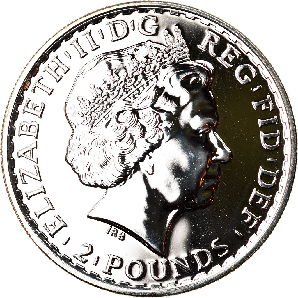 Coin, Great Britain, Elizabeth II, Britannia, 2 Pounds, 2012, 1 Oz, MS(65-70)