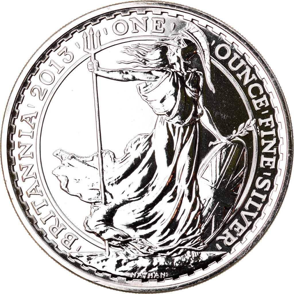 Coin, Great Britain, Elizabeth II, Britannia, 2 Pounds, 2013, 1 Oz, MS(65-70)