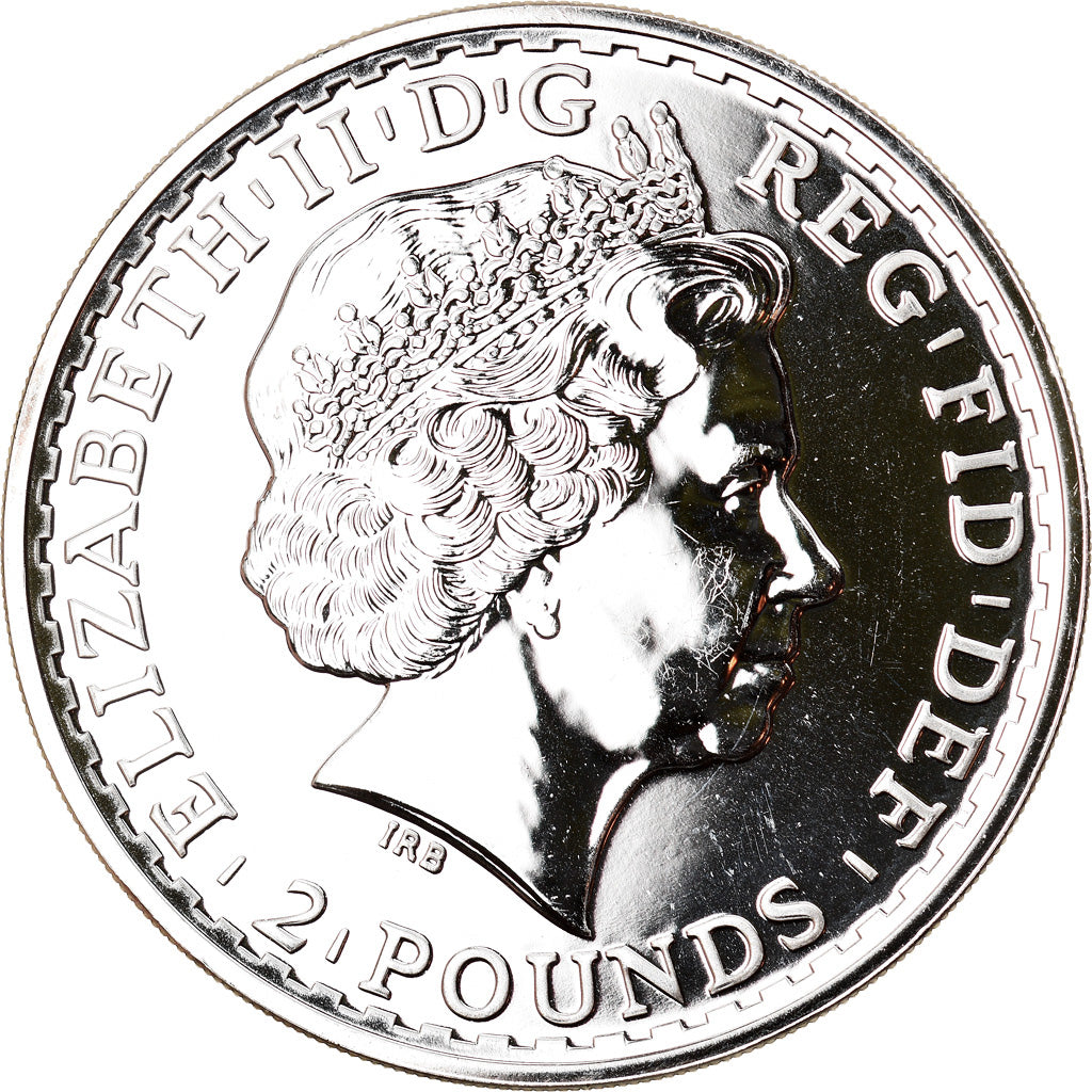 Coin, Great Britain, Elizabeth II, Britannia, 2 Pounds, 2013, 1 Oz, MS(65-70)