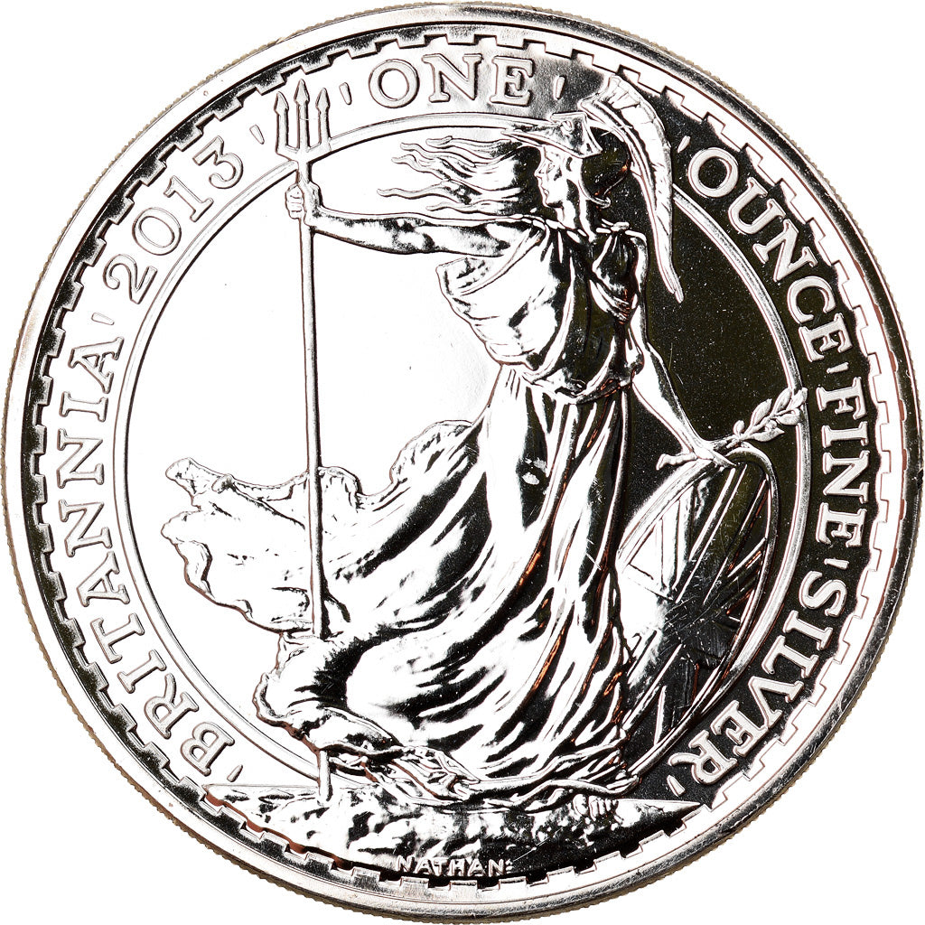 Coin, Great Britain, Elizabeth II, Britannia, 2 Pounds, 2013, 1 Oz, MS(65-70)