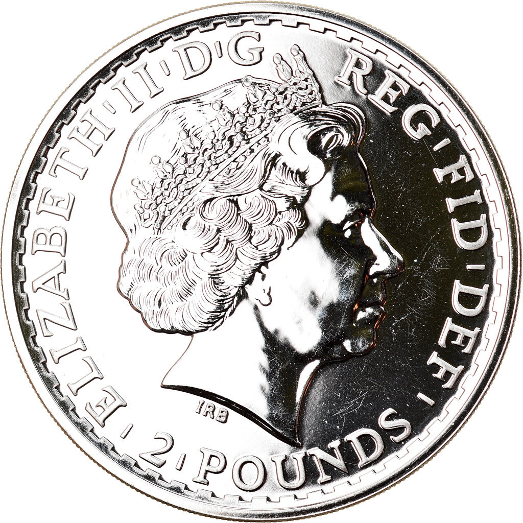 Coin, Great Britain, Elizabeth II, Britannia, 2 Pounds, 2013, 1 Oz, MS(65-70)
