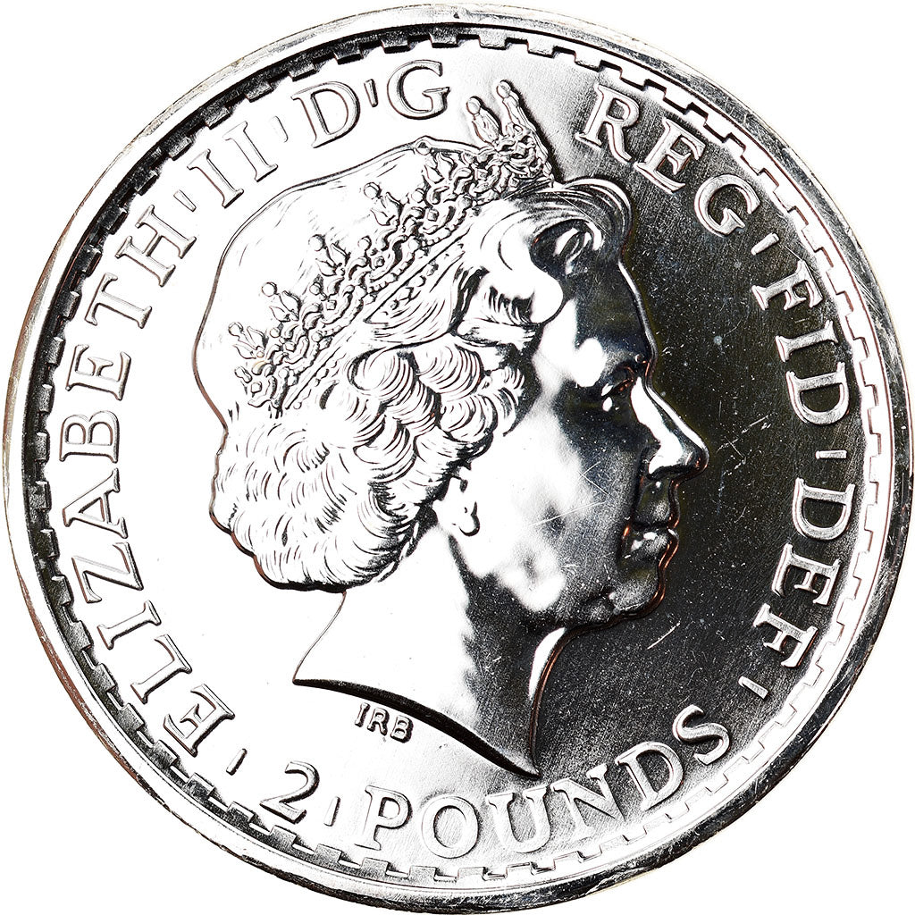Coin, Great Britain, Elizabeth II, Britannia, 2 Pounds, 2014, 1 Oz, MS(65-70)