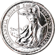 Coin, Great Britain, Elizabeth II, Britannia, 2 Pounds, 2014, 1 Oz, MS(65-70)