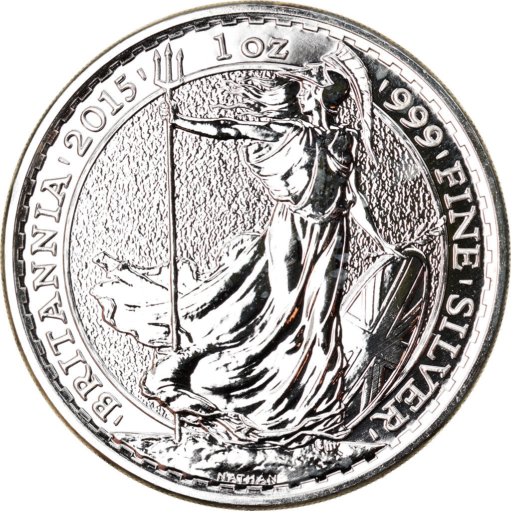 Coin, Great Britain, Elizabeth II, Britannia, 2 Pounds, 2015, 1 Oz, MS(65-70)