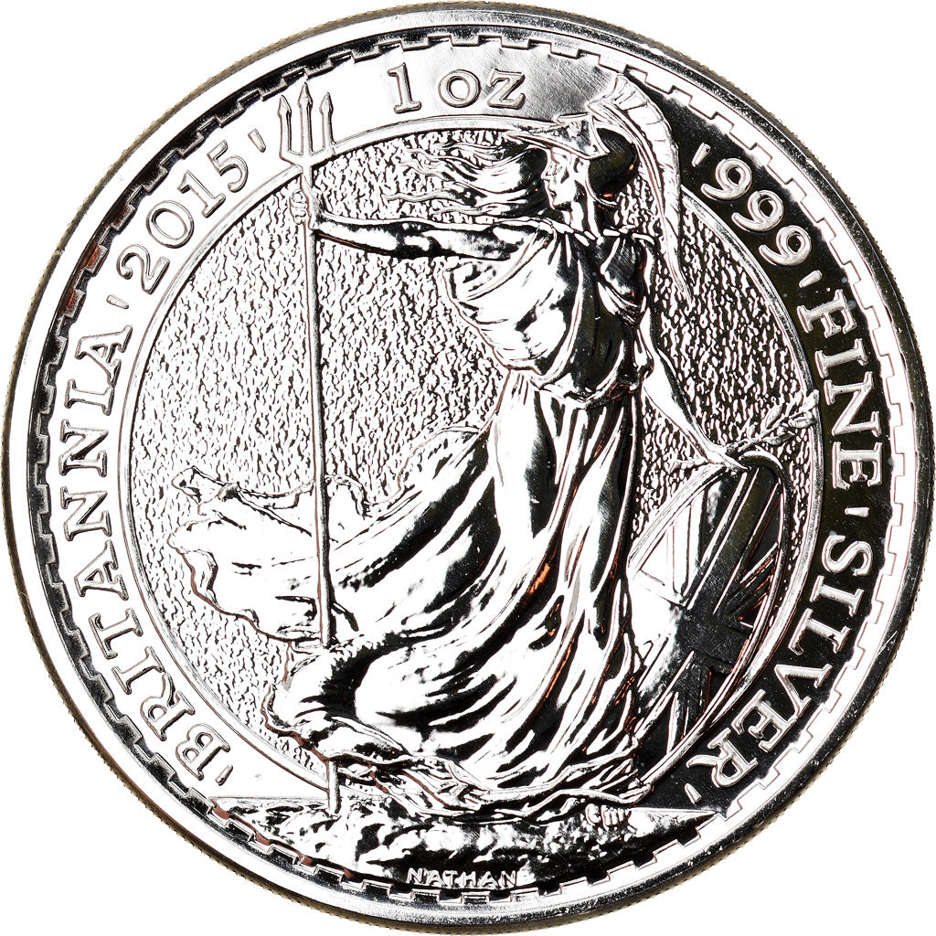 Coin, Great Britain, Elizabeth II, Britannia, 2 Pounds, 2015, 1 Oz, MS(65-70)