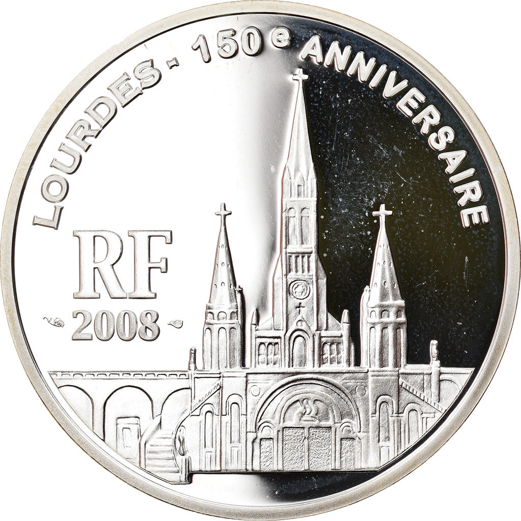 Frankrijk, Parijse munten, 1-1/2 Euro, 150th Anniversary of Lourdes, 2008