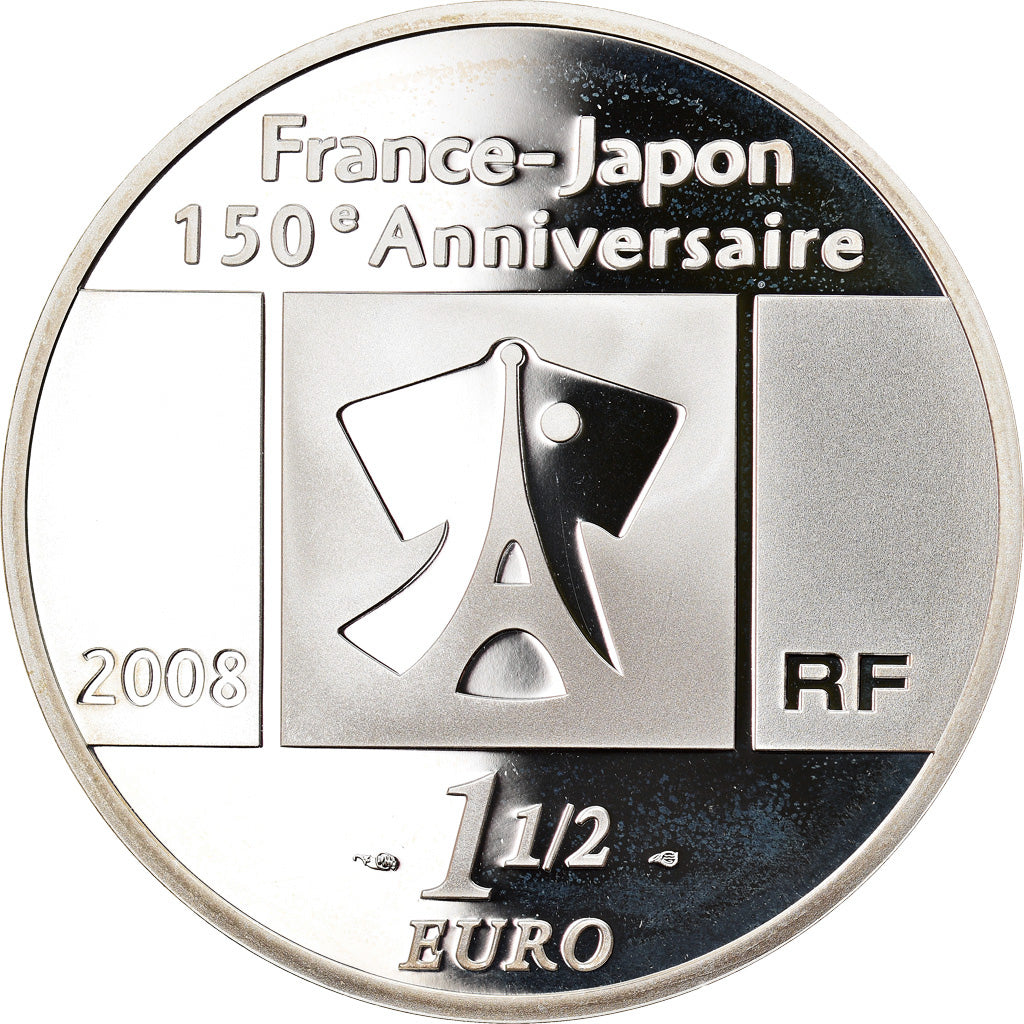 France, Monnaie de Paris, 1-1/2 Euro, La liberté guidant le peuple, 2008