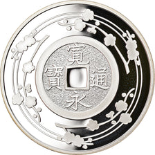 France, Monnaie de Paris, 1-1/2 Euro, Kanei-Thuho, 2008, Proof, MS(65-70)