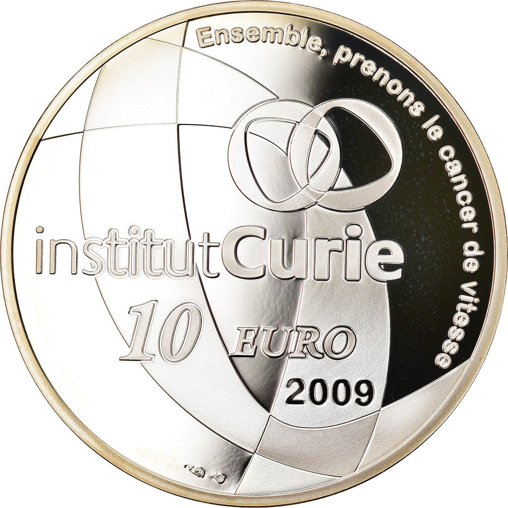 France, Monnaie de Paris, 10 Euro, Curie Institute, 2009, Proof, MS(65-70)