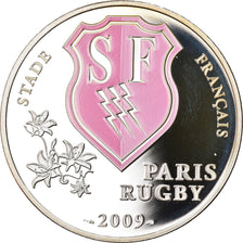França, Monnaie de Paris, 10 Euro, Rugby Stade Français Paris, 2009, Proof