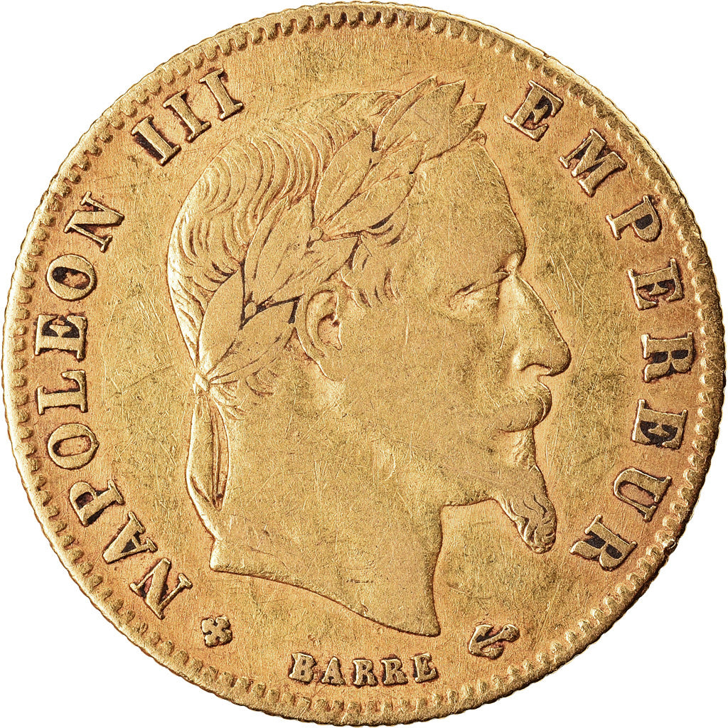 Munten, Frankrijk, Napoleon III, 5 Francs, 1862, Strasbourg, FR+, Goud