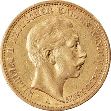 Coin, German States, PRUSSIA, Wilhelm II, 20 Mark, 1890, Berlin, EF(40-45)