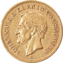 Monnaie, Etats allemands, SAXONY-ALBERTINE, Johann, 20 Mark, 1873