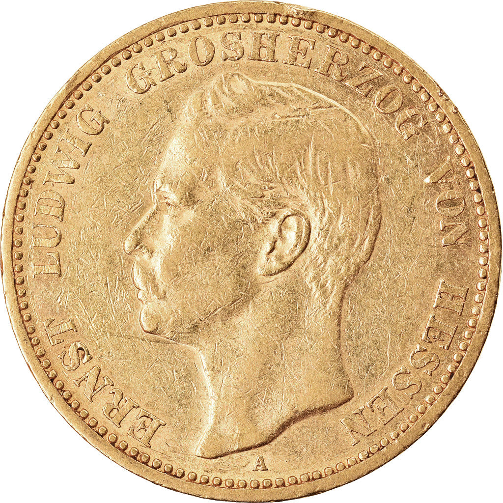 Coin, German States, HESSE-DARMSTADT, Ernst Ludwig, 20 Mark, 1903, Berlin