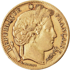Moneda, Francia, Cérès, 10 Francs, 1851, Paris, BC+, Oro, KM:770, Gadoury:1012