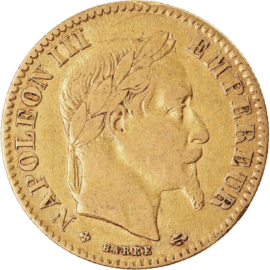 Monnaie, France, Napoleon III, 10 Francs, 1864, Strasbourg, TB+, Or