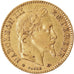 Moneda, Francia, Napoleon III, 10 Francs, 1863, Strasbourg, MBC, Oro, KM:800.2