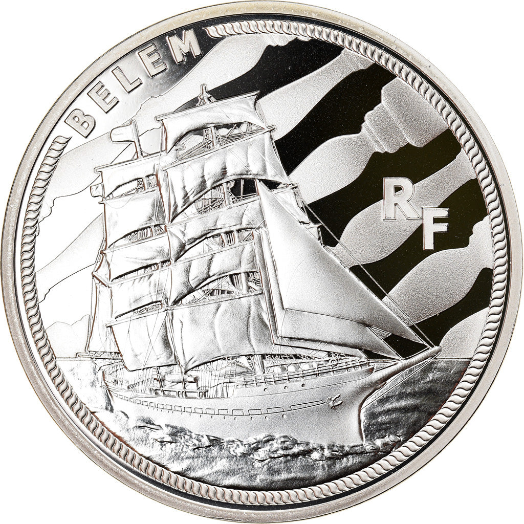 Frankreich, Monnaie de Paris, 10 Euro, Navire, Le Belem, 2016, Proof, STGL