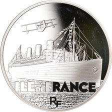 França, Monnaie de Paris, 10 Euro, Navire, Ile de France, 2016, Proof