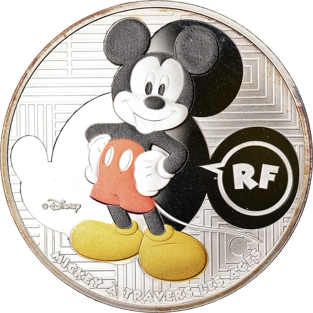 France, Monnaie de Paris, 10 Euro, Mickey, 2016, Proof, MS(65-70), Silver
