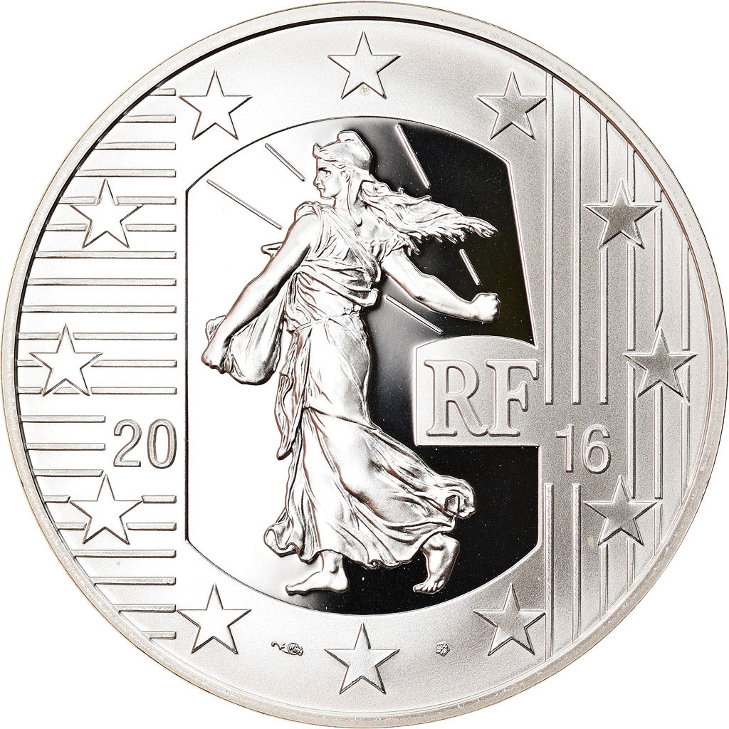 France, Monnaie de Paris, 10 Euro, Semeuse, Le Teston, 2016, Proof, MS(65-70)