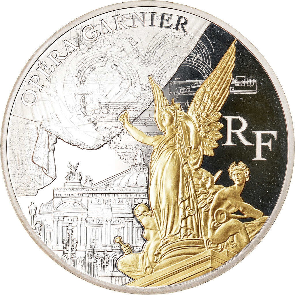 France, Monnaie de Paris, 10 Euro, Opéra Garnier, 2016, Proof, MS(65-70)