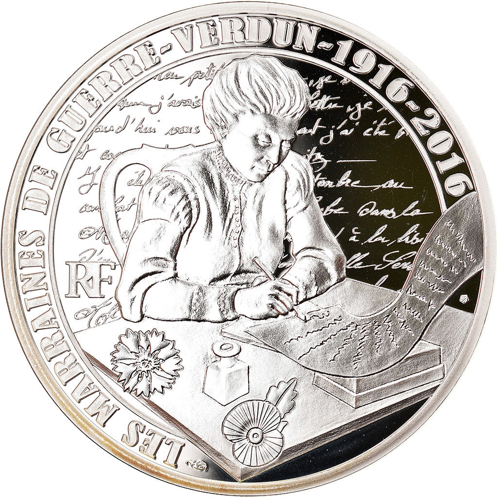 Frankrijk, Parijse munten, 10 Euro, Verdun La Voie Sacrée, 2016, Proof, FDC