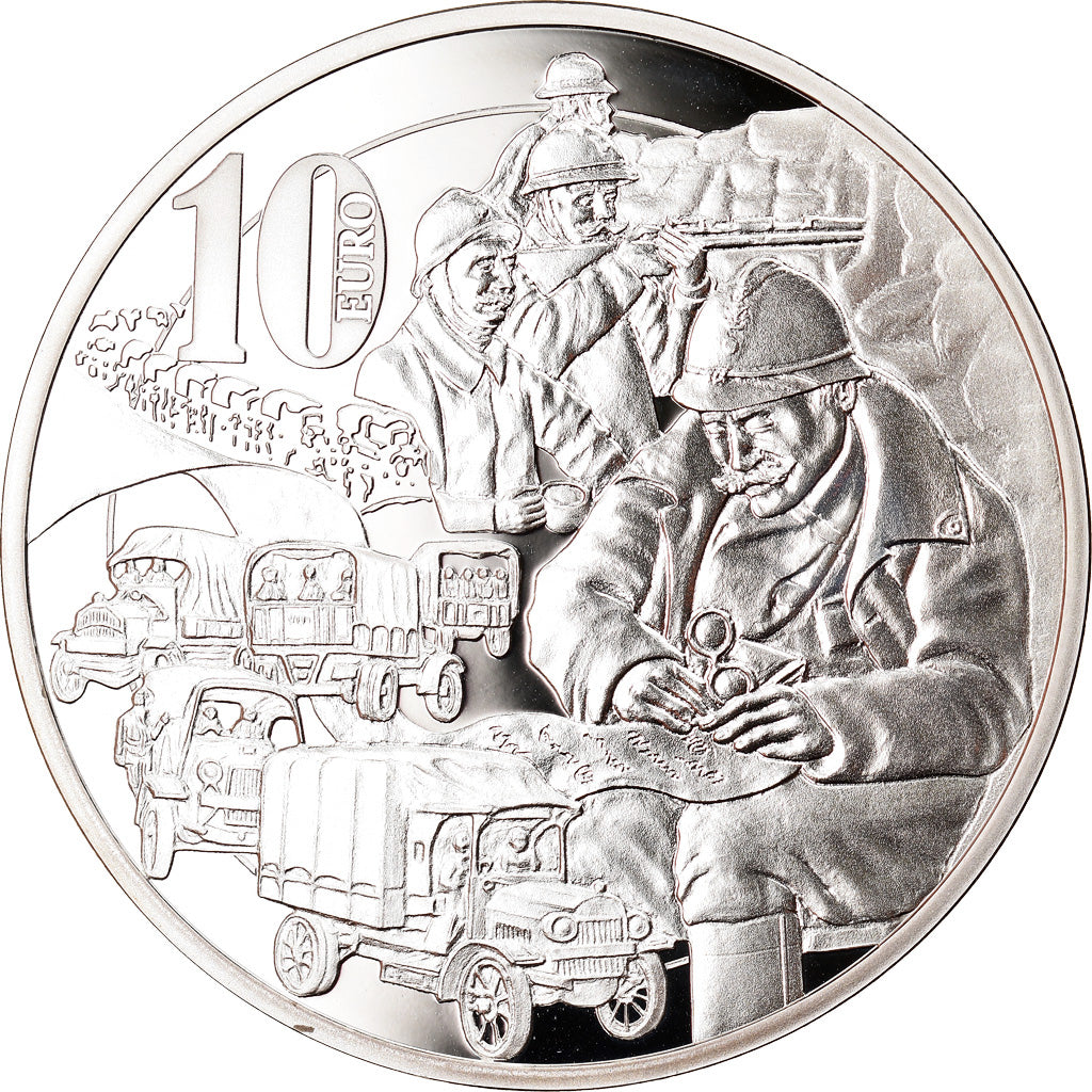 Frankrijk, Parijse munten, 10 Euro, Verdun La Voie Sacrée, 2016, Proof, FDC