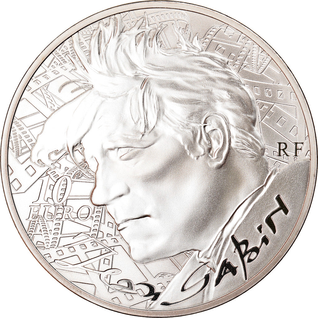 France, Monnaie de Paris, 10 Euro, Jean Gabin, 2016, Proof, MS(65-70), Silver