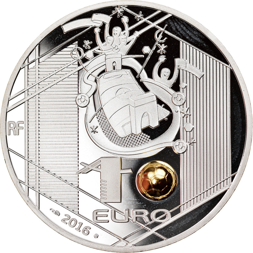Francja, Monnaie de Paris, 10 Euro, UEFA Euro 2016, Gardien, 2016, Proof