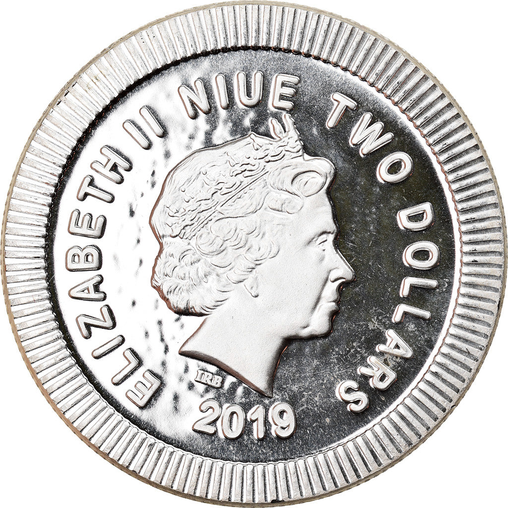 Coin, Niue, Athena Owl, 2 Dollars, 2019, 1 Oz, MS(65-70), Silver