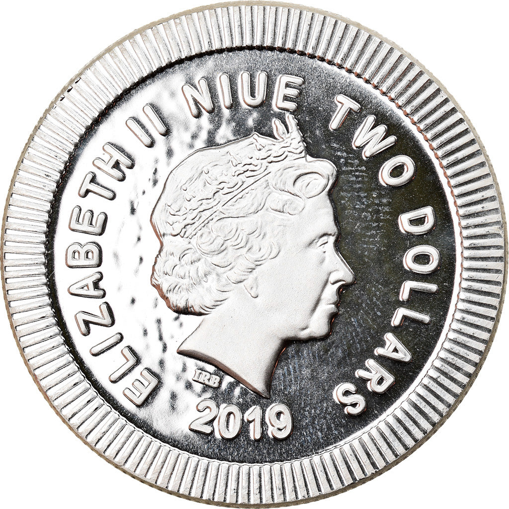 Coin, Niue, Athena Owl, 2 Dollars, 2019, 1 Oz, MS(65-70), Silver