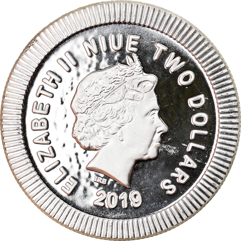 Monnaie, Niue, Athena Owl, 2 Dollars, 2019, 1 Oz, FDC, Argent