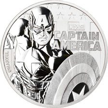 Monnaie, Tuvalu, Captain America, 1 Dollar, 2019, 1 Oz, FDC, Argent