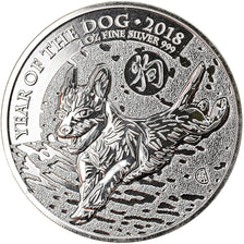 Münze, Großbritannien, Year of the Dog, 2 Pounds, 2018, 1 Oz, STGL, Silber