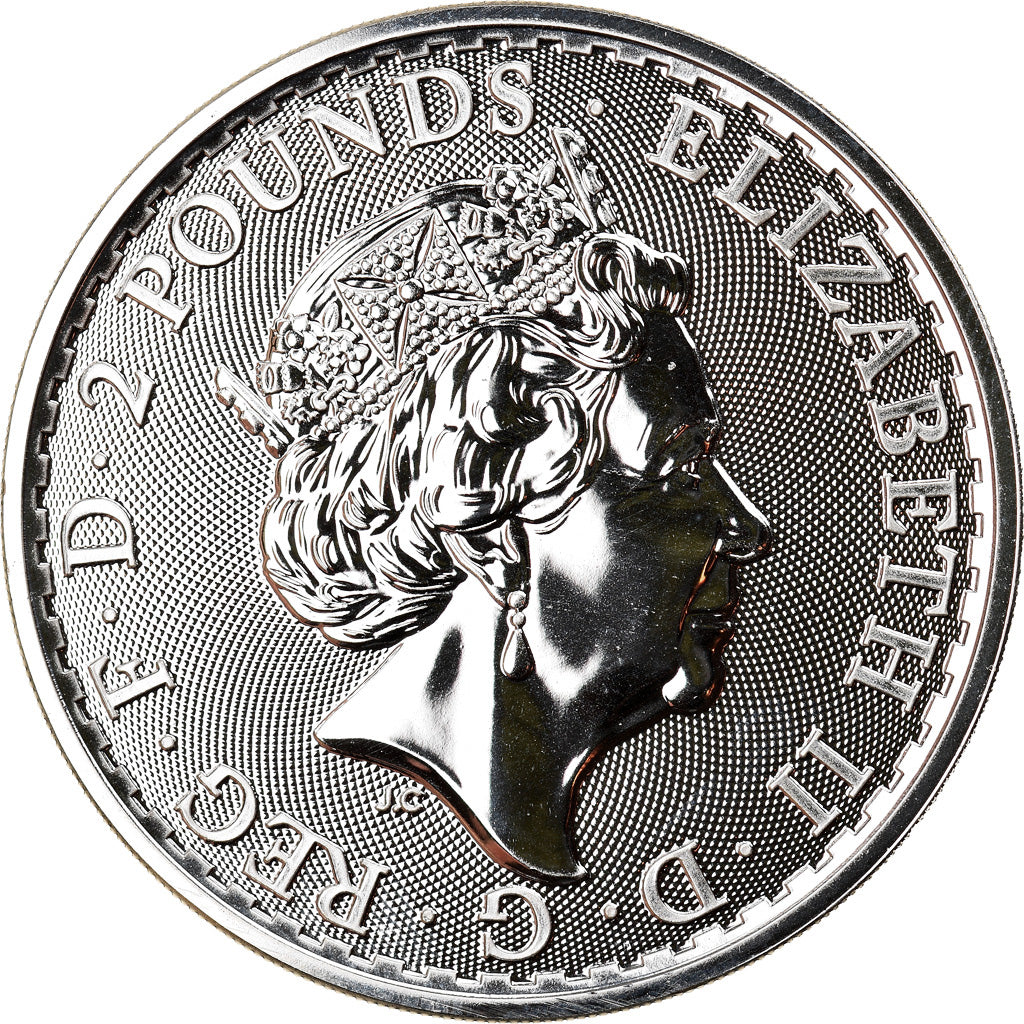 Coin, Great Britain, Britannia, Oriental Border, 2 Pounds, 2019, 1 Oz